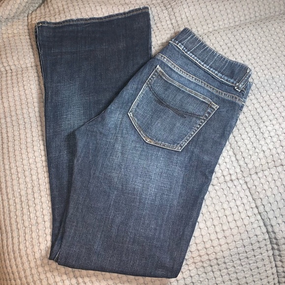 Gap Maternity 1969 Dark Wash Flare Jeans 27/4 - Picture 5 of 9